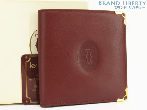 超美品】カルティエ Cartier マストドゥカルティエ 二つ折り財布