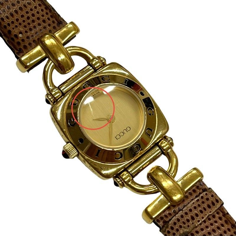 GUCCI グッチ ホースビット 6300L 腕時計レディース クオーツ ゴールド