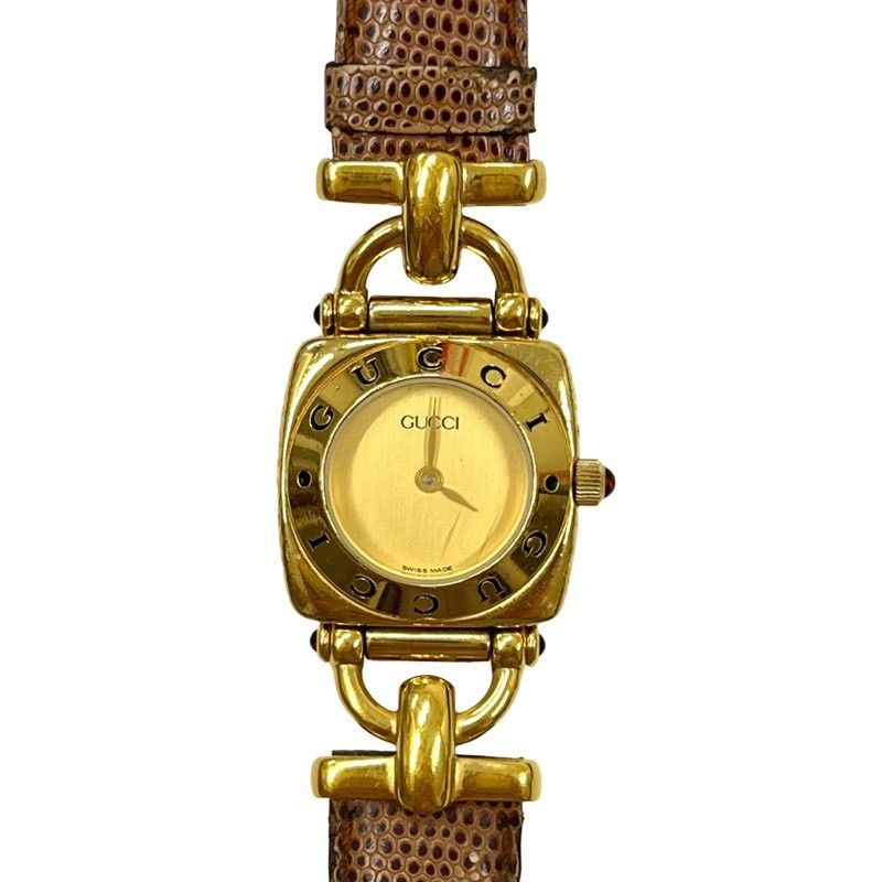 GUCCI グッチ ホースビット 6300L 腕時計レディース クオーツ ゴールド