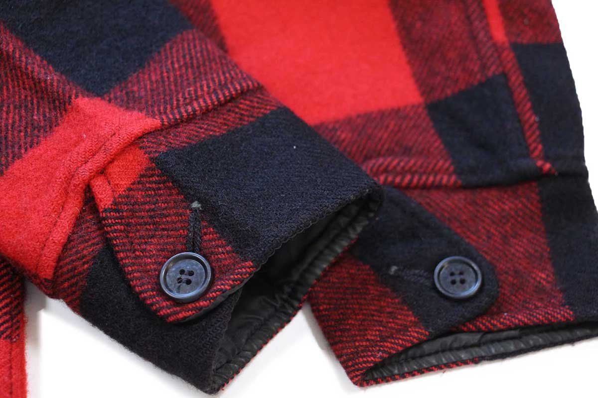 70s Woolrichウールリッチ バッファローチェック マッキーノ ウール