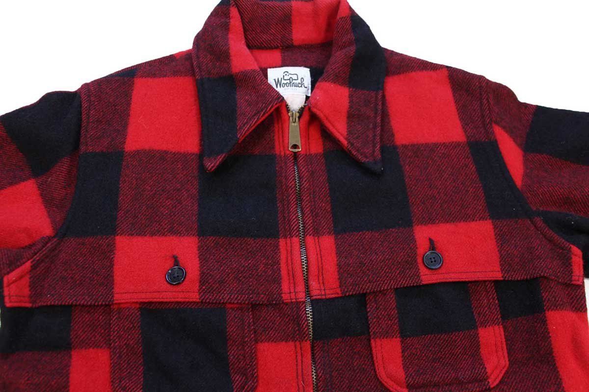 70s Woolrichウールリッチ バッファローチェック マッキーノ ウール