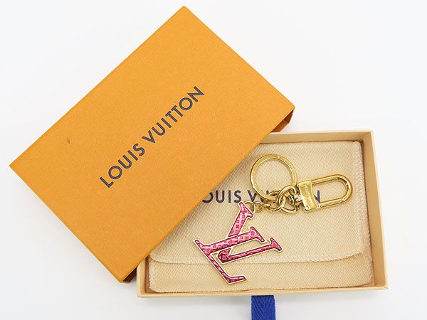 美品】 ルイヴィトン LOUIS VUITTON ポルト クレ LV ナノグラム