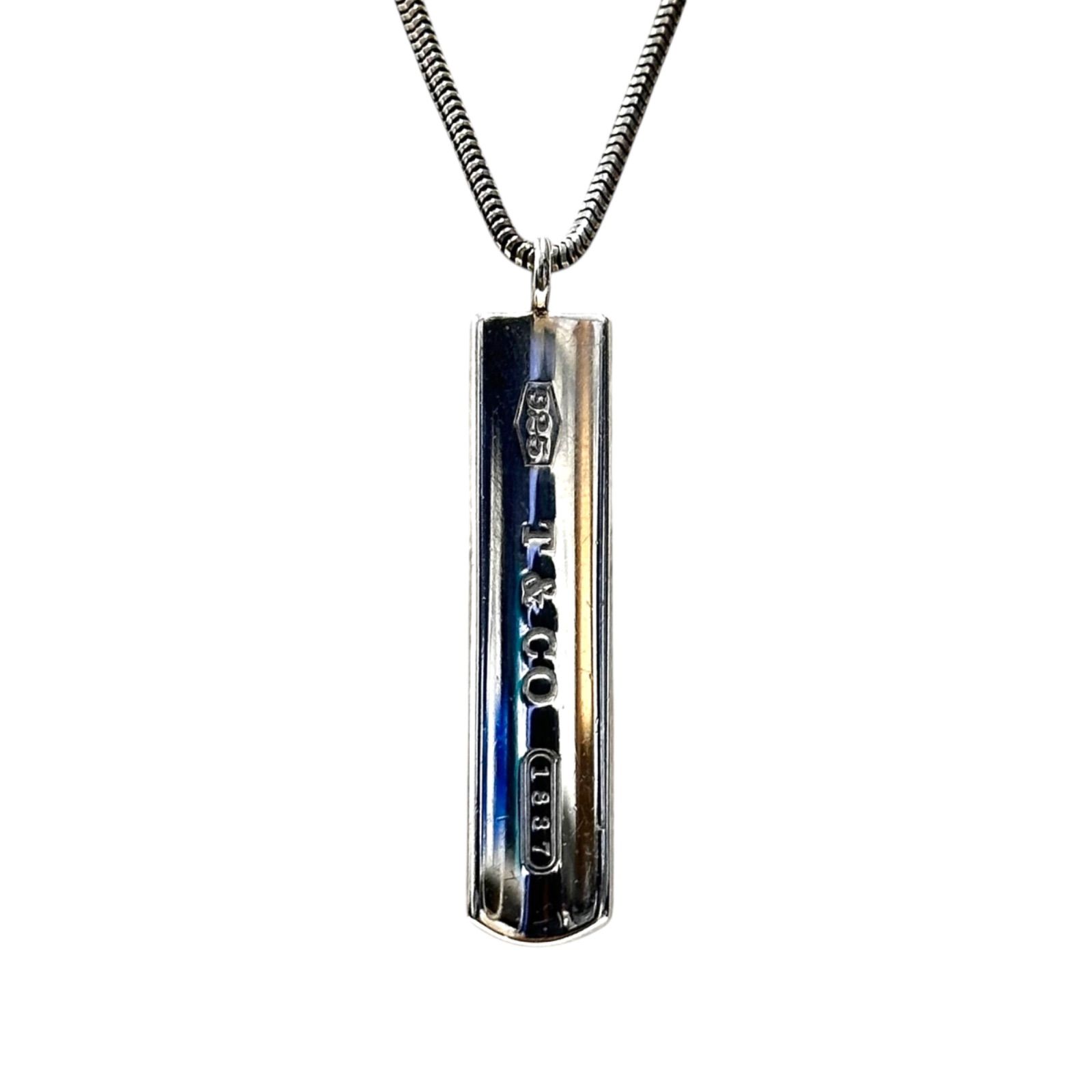 Tiffany&Co. ティファニー 1837 ナローバー ペンダント SV925 シルバー