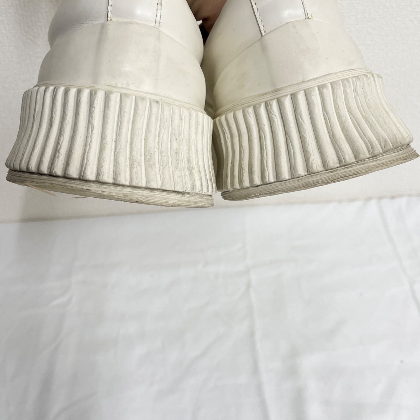 JIL SANDER ジルサンダー スニーカー スリッポン 厚底 レザー ホワイト 