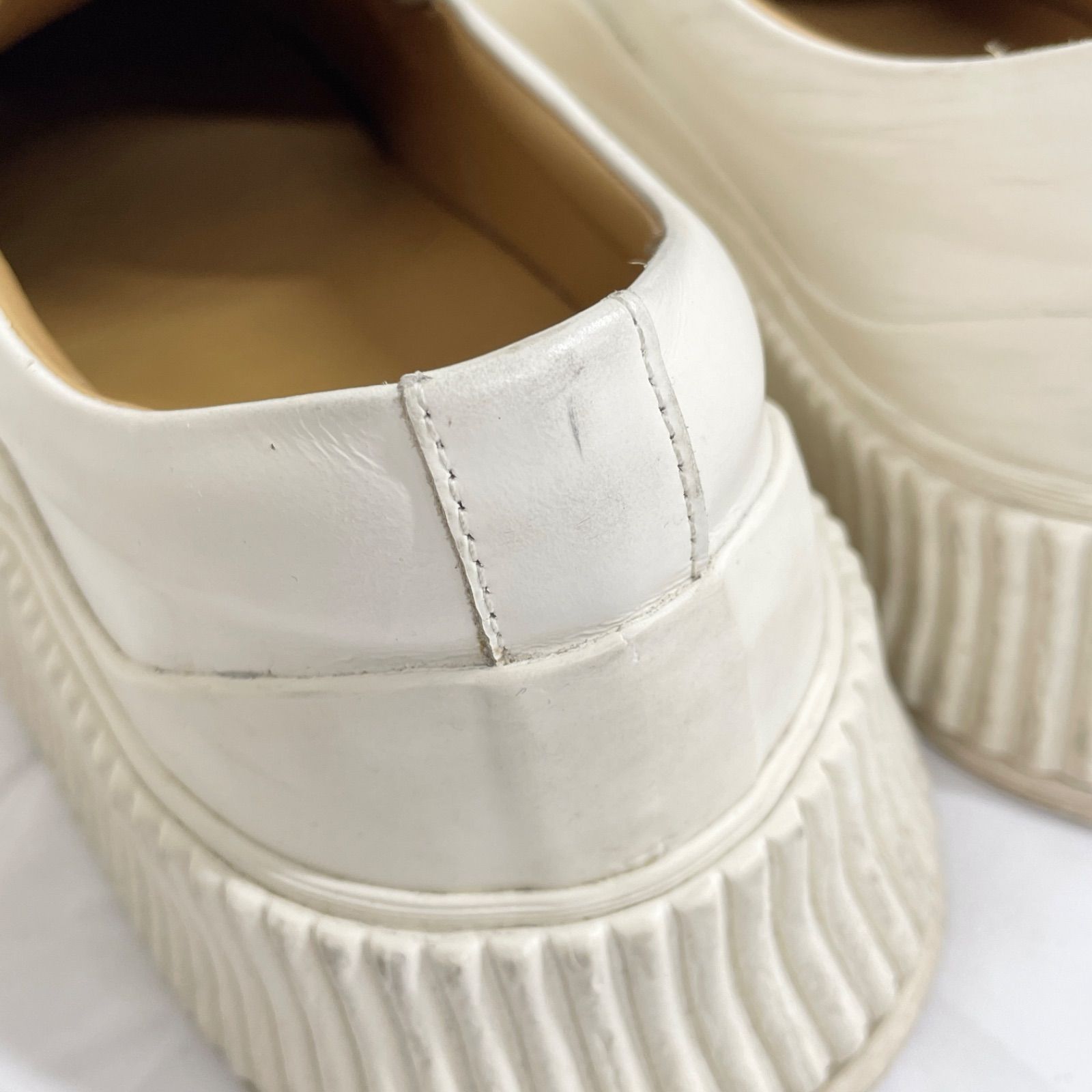 JIL SANDER ジルサンダー スニーカー スリッポン 厚底 レザー ホワイト 