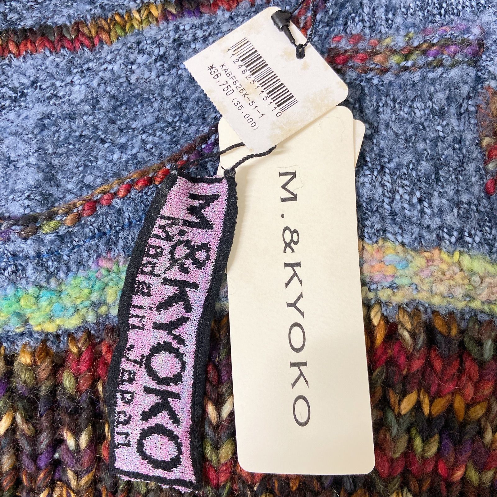 M&KYOKO セーター OG42 タグ付き M.&KYOKO エムアンドキョウコ 五分袖ニット セーター
