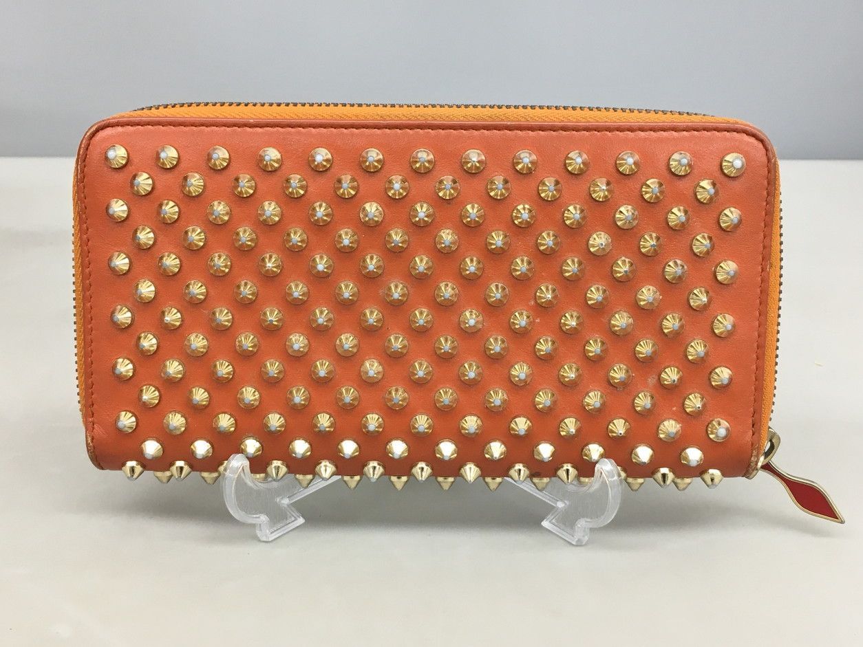 未使用 希少✨クリスチャンルブタン モノグラム 総柄 ラウンドファスナー クリスチャンルブタン ラウンドファスナー クリスチャンルブタン