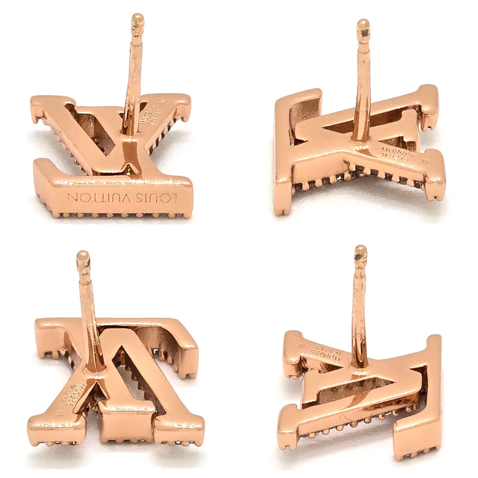 LOUIS VUITTON ルイヴィトン M00986 ピアス・LV アイコニック ストラス