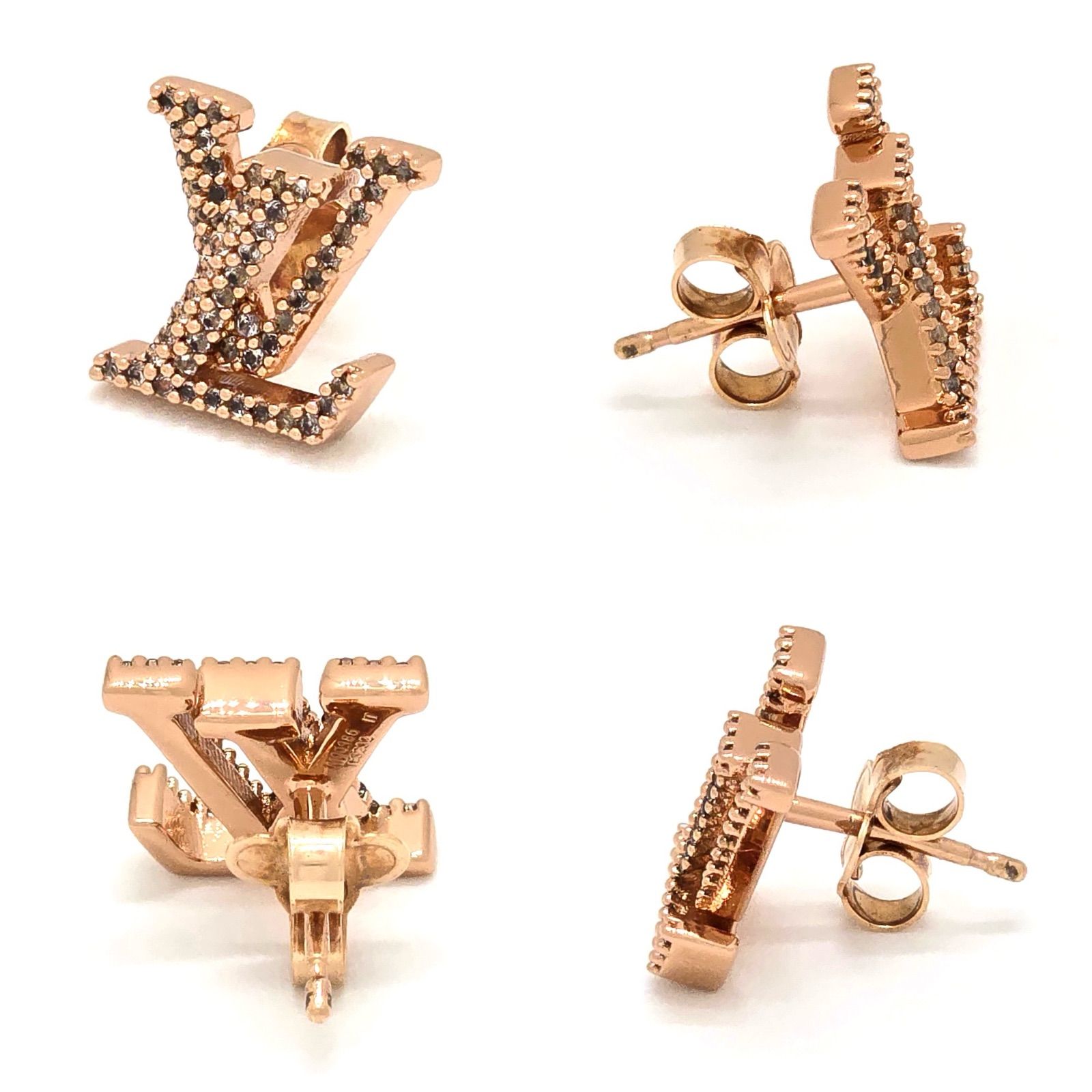 LOUIS VUITTON ルイヴィトン M00986 ピアス・LV アイコニック ストラス