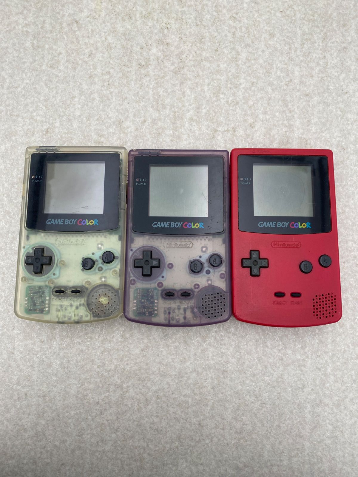 ゲームボーイカラー 本体 最も安い まとめ売り 3点 ジャンク