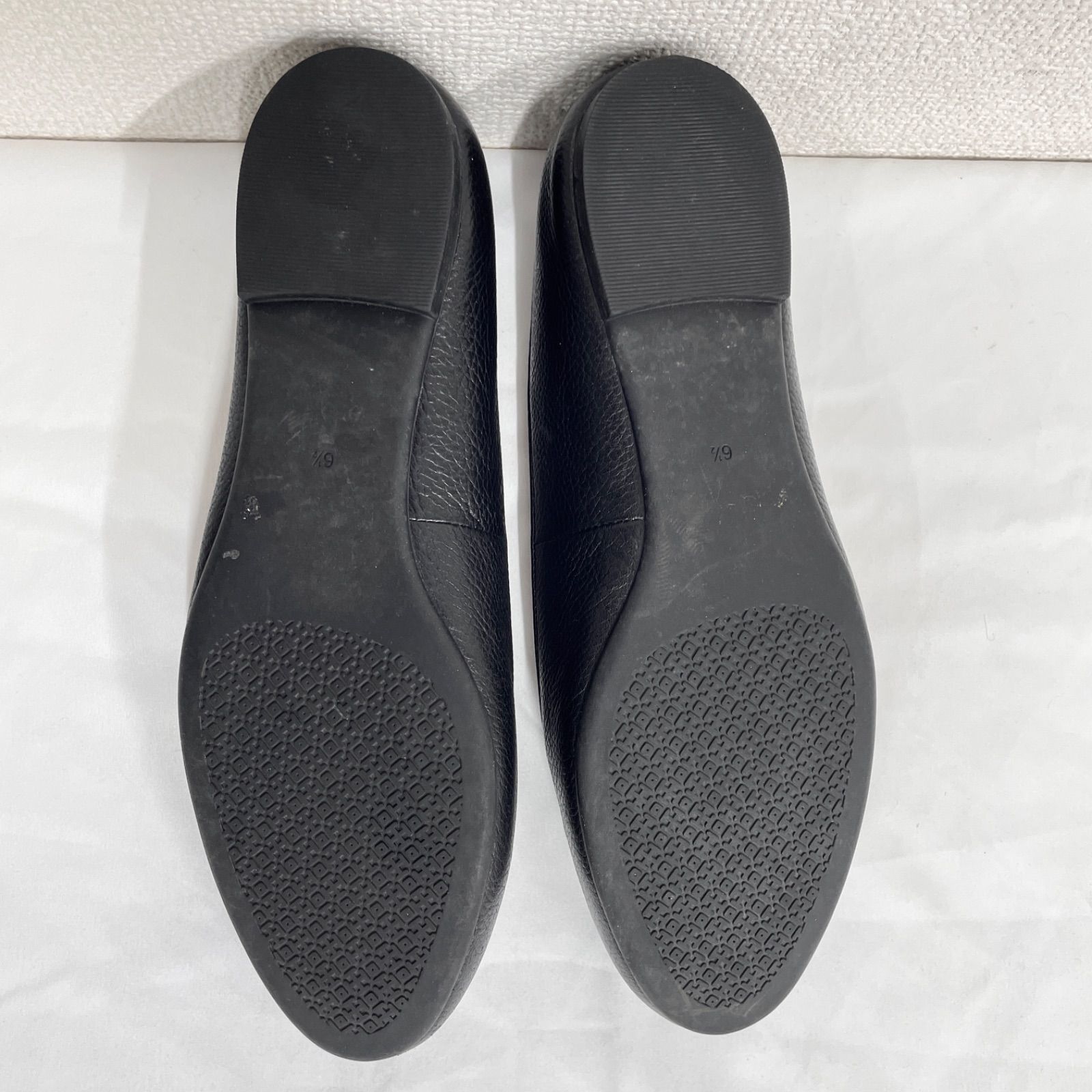 TORY BURCH トリーバーチ フラットシューズ パンプス シボ革 レザー 