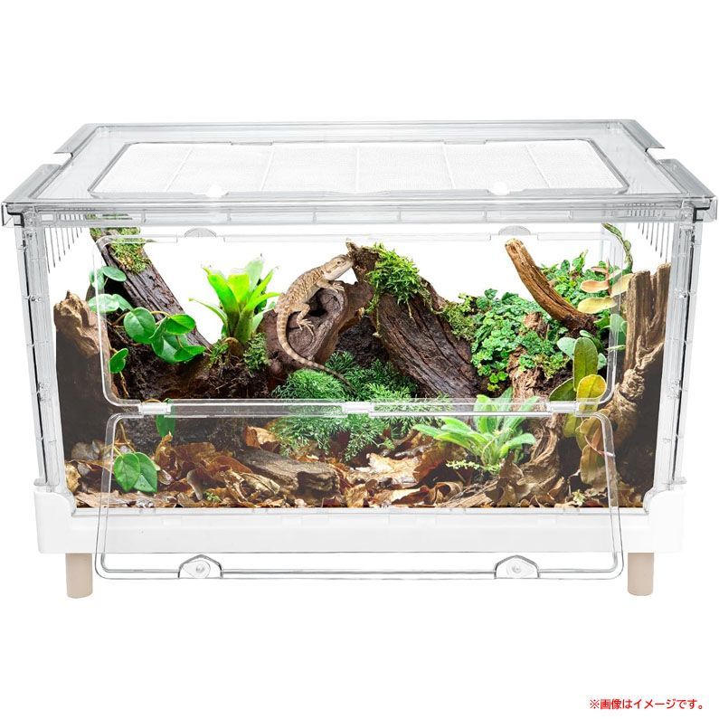 E0669◇訳あり・未使用 大型 透明 ペットケージ 折り畳み式 組立簡単