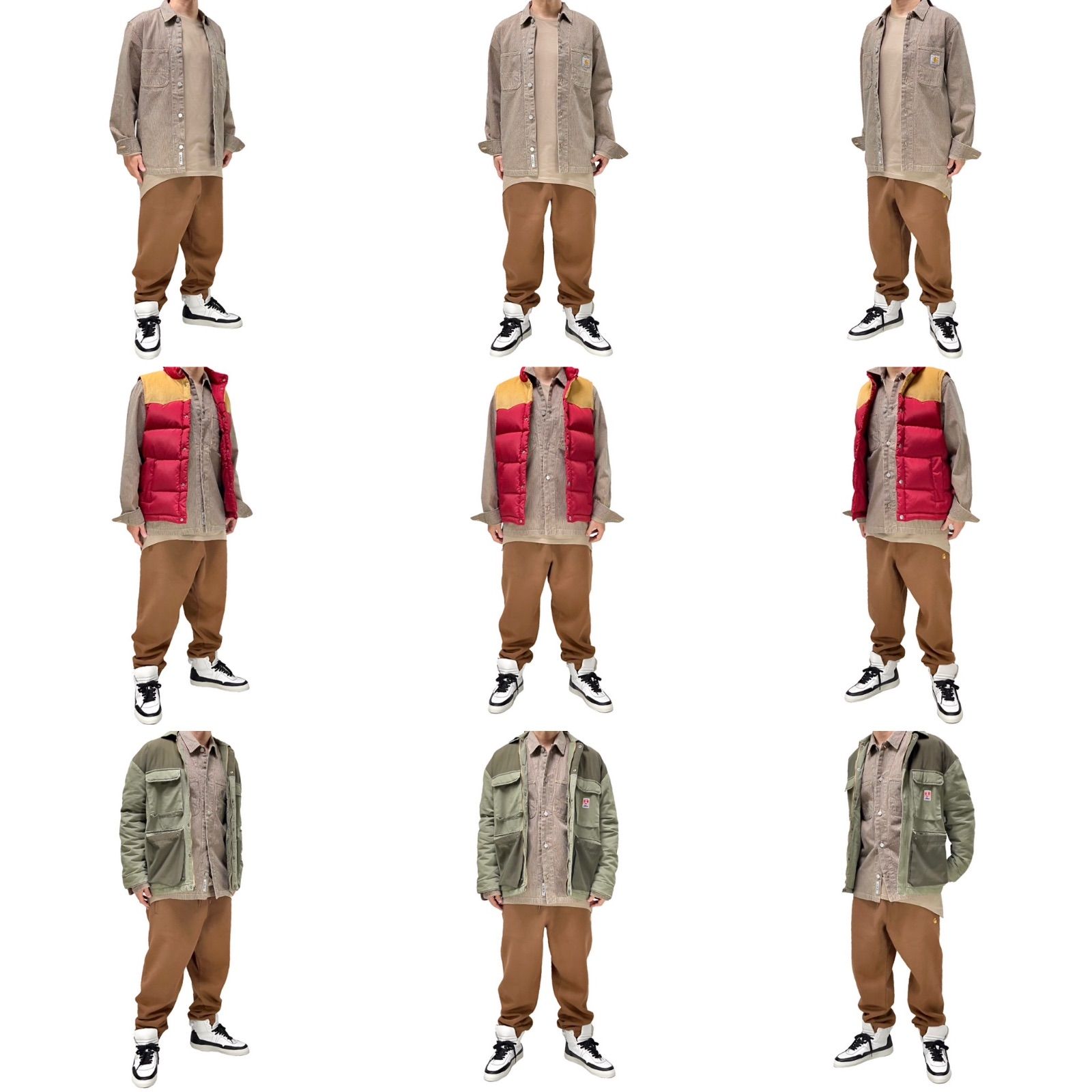 carhartt WIP カーハート LIS SINCLAIR SHIRT ブラウン ヒッコリー