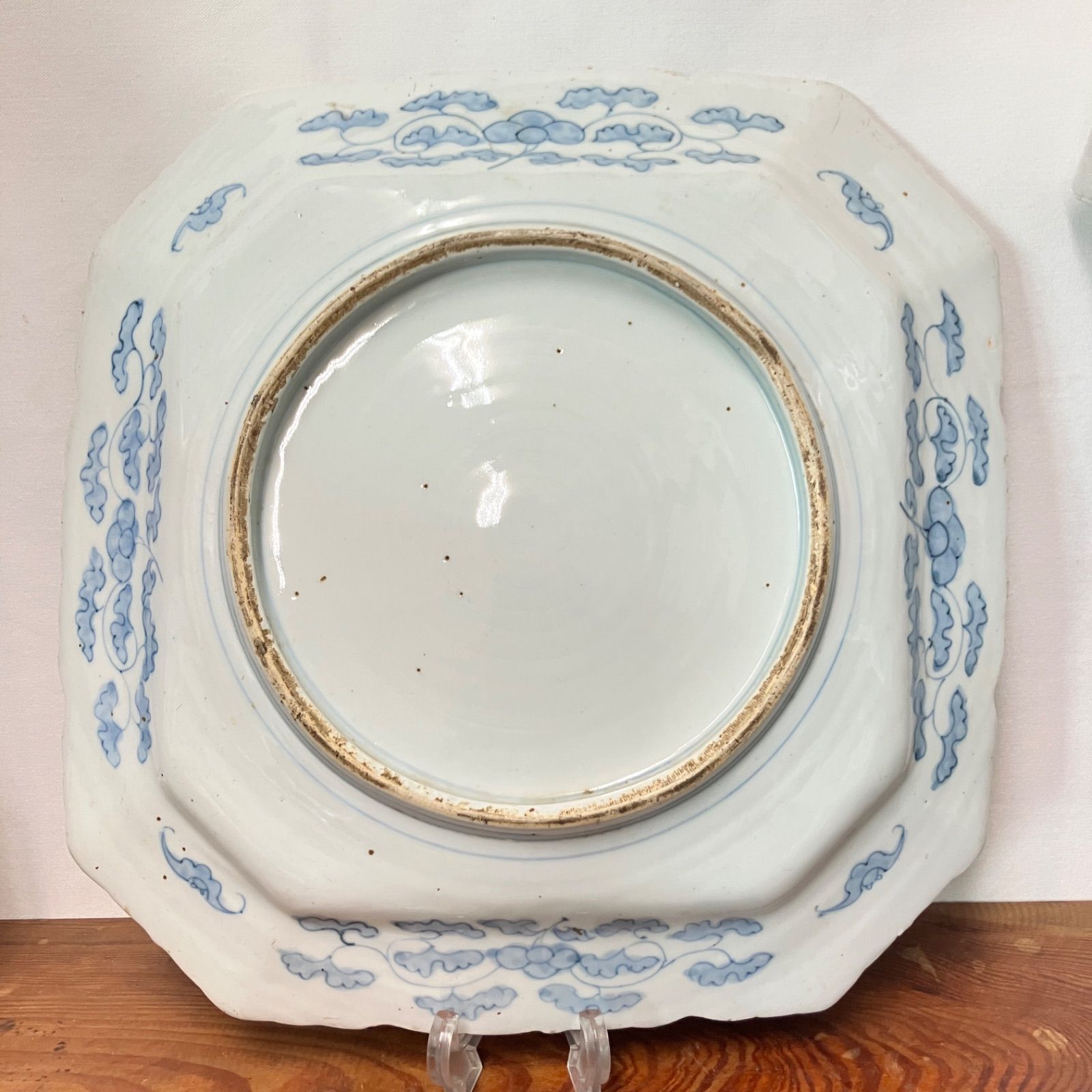 古伊万里 色絵楼閣花鳥文 隅切角皿 江戸後期|雑貨屋えこわっか - メルカリ