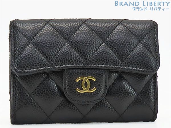 未使用】シャネル CHANEL マトラッセ ココマーク キャビアスキン