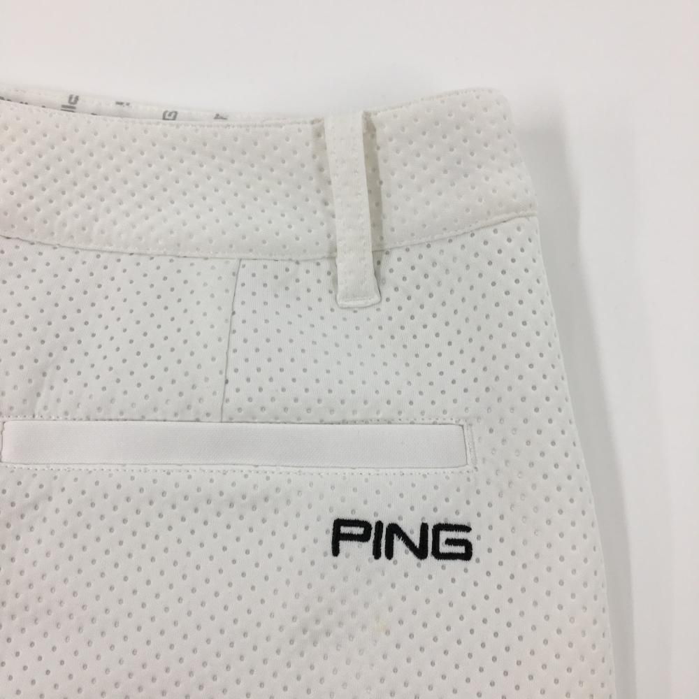 ○★新品未使用　PING（ピン）　バイアスロゴ　スカート　M　ホワイト ○☆新品未使用 PING（ピン） バイアスロゴ スカート M ブラック