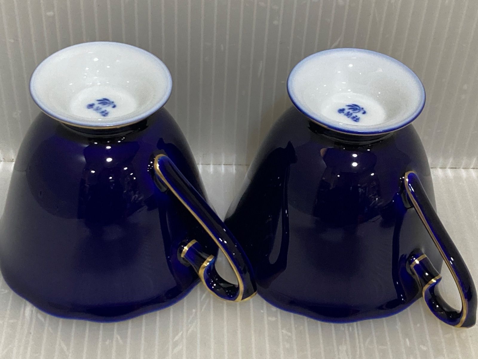 香蘭社 サムシングブルー ペア碗皿 カップ＆ソーサー 2客 - メルカリ