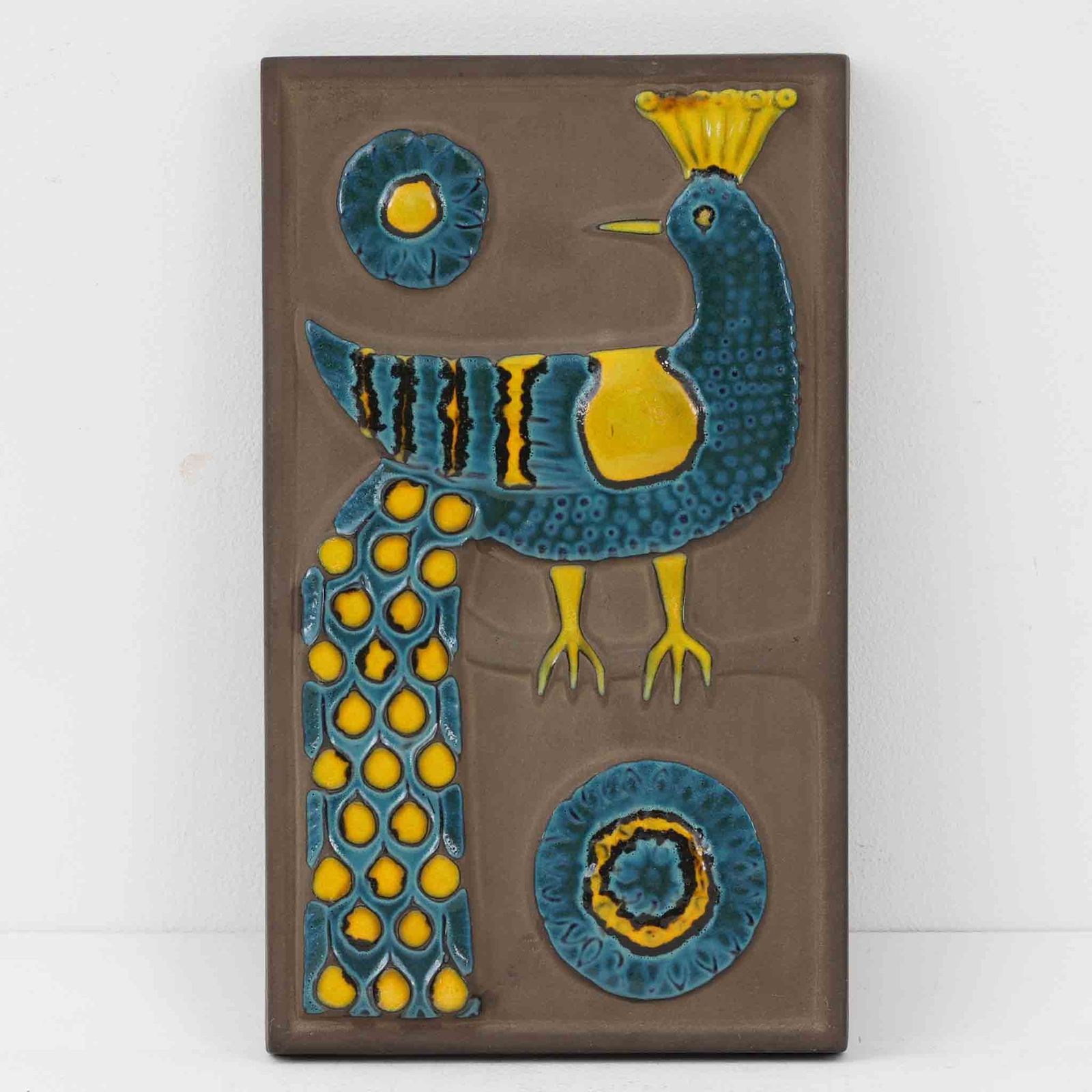 Knabstrup Keramik クナブストルプ Gunter Praschak 陶板 壁掛けレリーフ 北欧雑貨 陶板|TA 15489