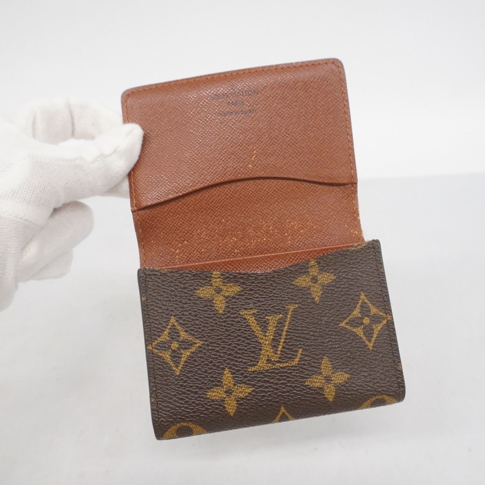 ルイ・ヴィトン 名刺入れ ブラウン ルイ・ヴィトン Louis Vuitton アンヴェロップ カルト ドゥヴィジット