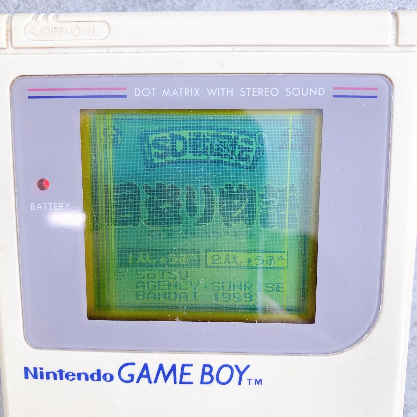 H-394 Nintendo 任天堂 ゲームボーイ GAME BOY DMG-01 グレー 動作品