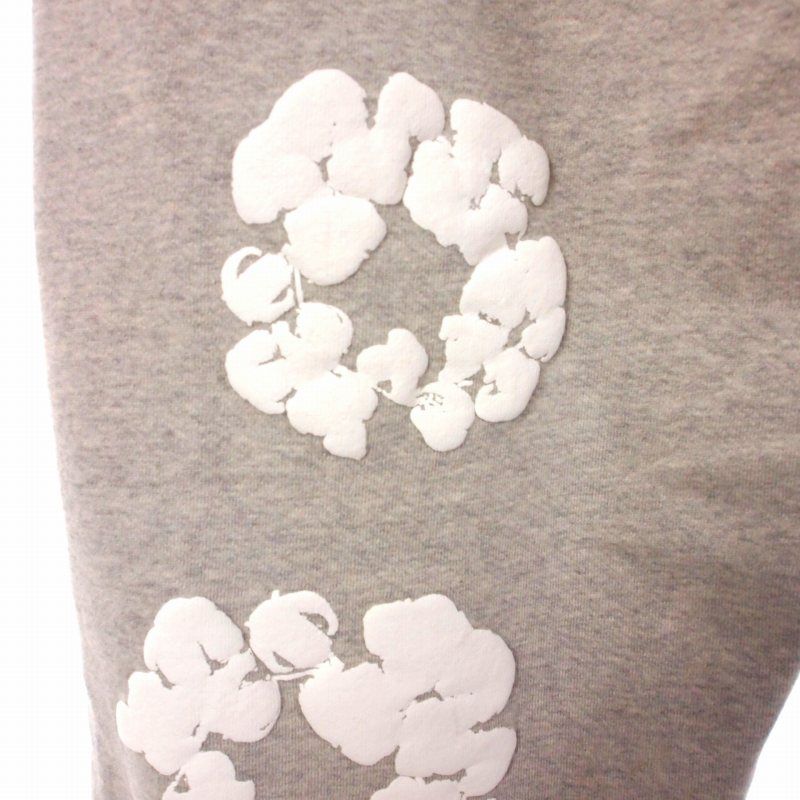 【中古】デニムティアーズ DENIM TEARS コットンリースバギースウェットパンツ XS グレー メンズ デニムティアーズ DENIM TEARS コットンリースバギースウェットパンツ