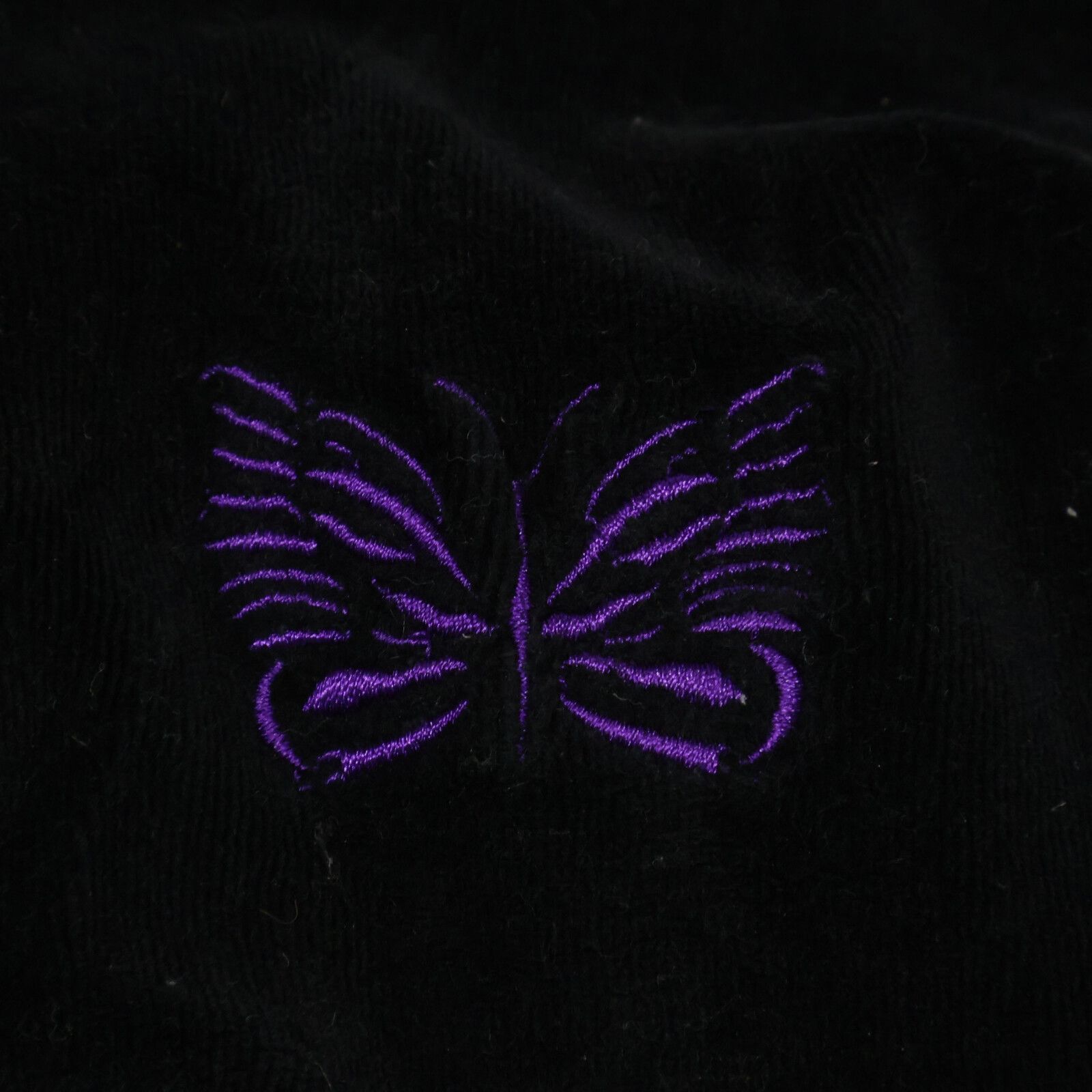 needles ニードルズ ﾌﾞﾗｯｸ×ﾊﾟｰﾌﾟﾙ ﾍﾞﾛｱ ﾄﾗｯｸｼﾞｬｹｯﾄ M - メルカリ