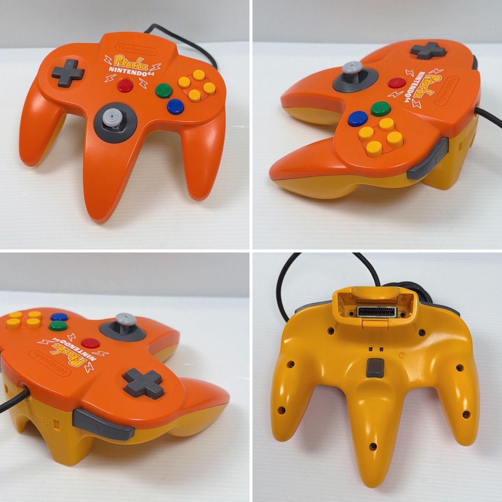 美品 ニンテンドー64本体 ピカチュウ オレンジ イエロー 拡張パック