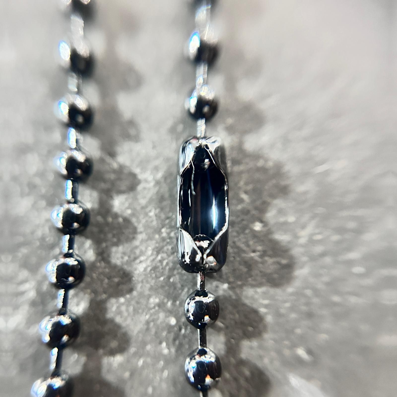 CHROME HEARTS Rubber Small CH Cross Silicon Necklace ラメラバー