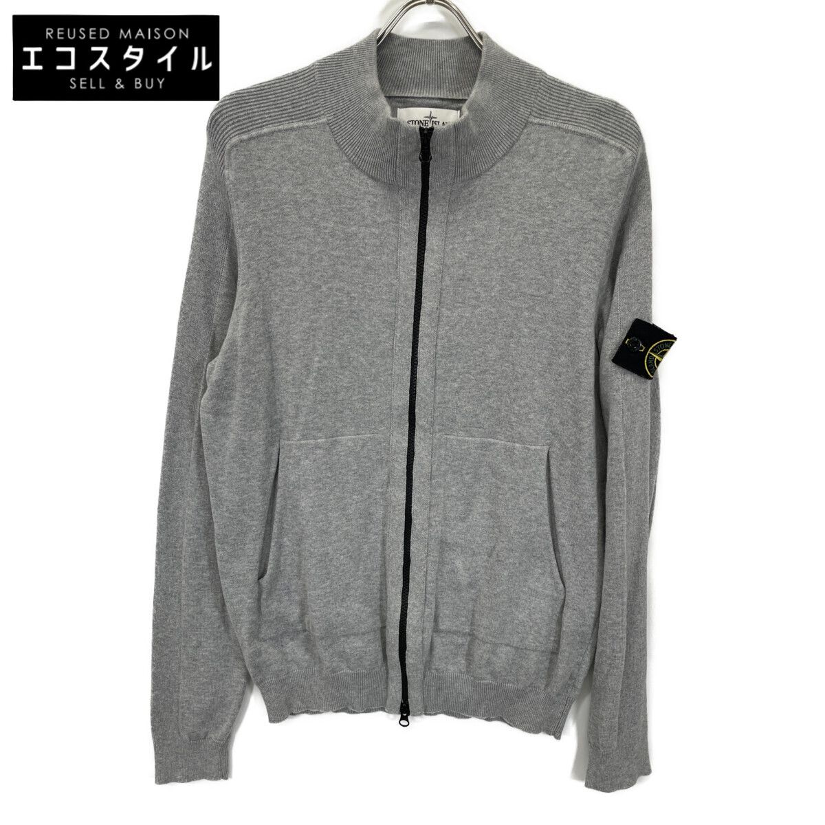 STONE ISLAND ストーンアイランド 6415562B2 ｸﾞﾚｰ ｺｯﾄﾝ ｺﾝﾊﾟｽﾊﾟｯﾁ