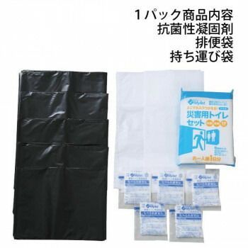 まいにち 災害用トイレセット マイレット P 300 5回分パック 500502