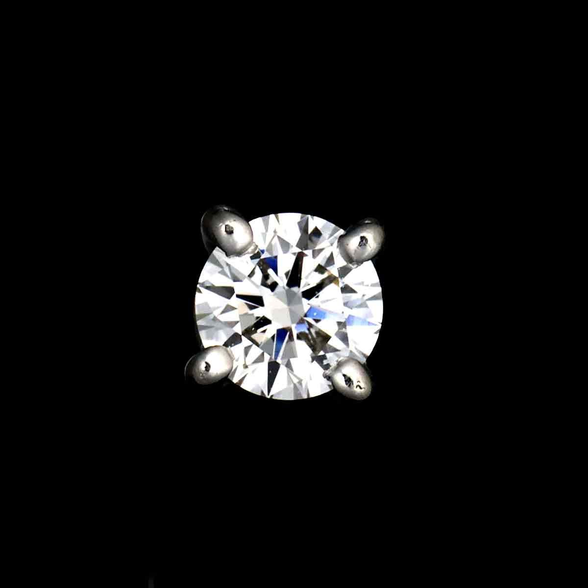 ティファニー TIFFANY&Co. ソリティア ダイヤ ピアス Pt プラチナ