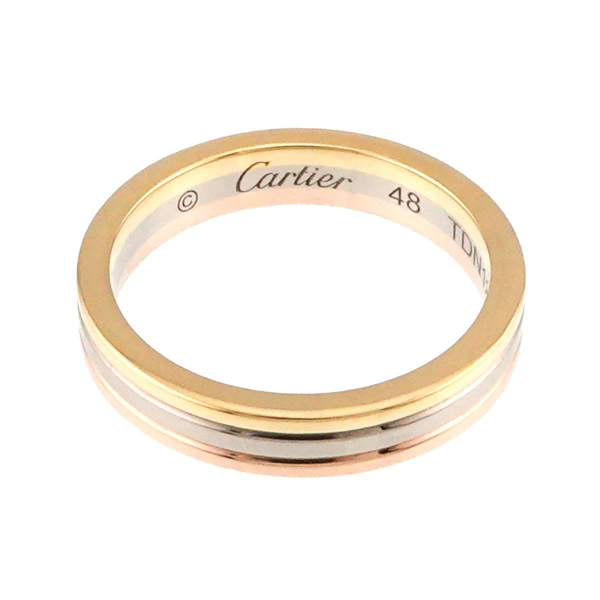 カルティエ Cartier ヴァンドーム #48 リング K18 YG WG PG スリー