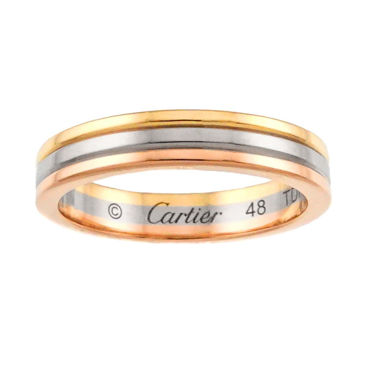 カルティエ Cartier ヴァンドーム #48 リング K18 YG WG PG スリー