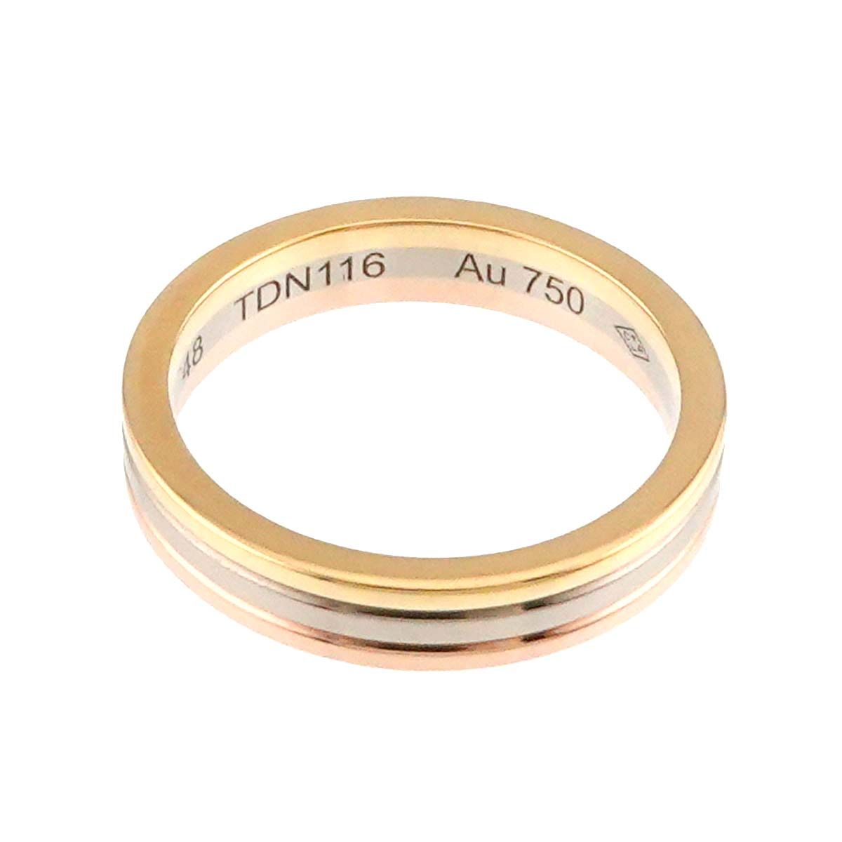 カルティエ Cartier ヴァンドーム #48 リング K18 YG WG PG スリー