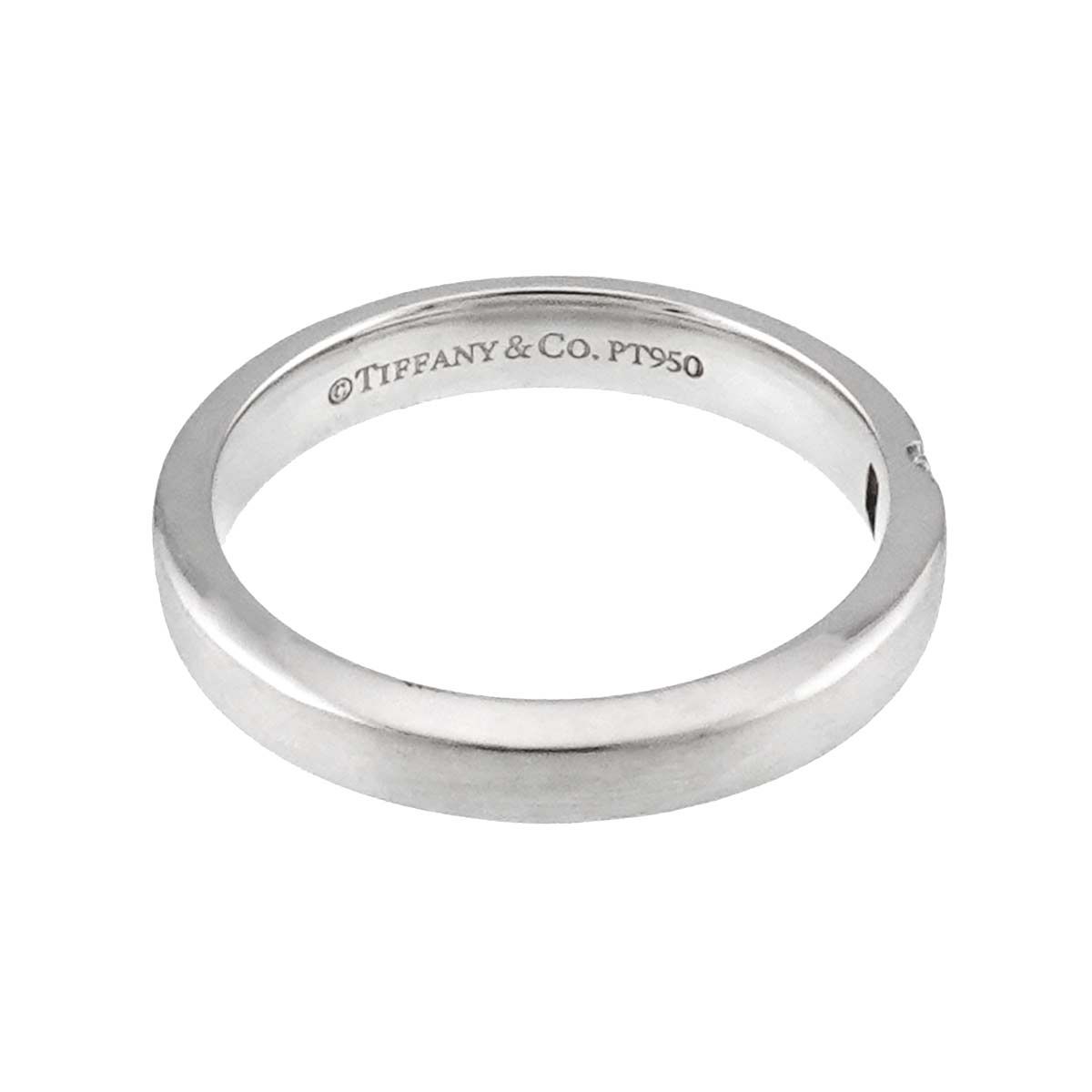 Tiffany プラチナ　リング ティファニー TIFFANY&Co. サテン フィニッシュ 8号 リング ダイヤ 1P