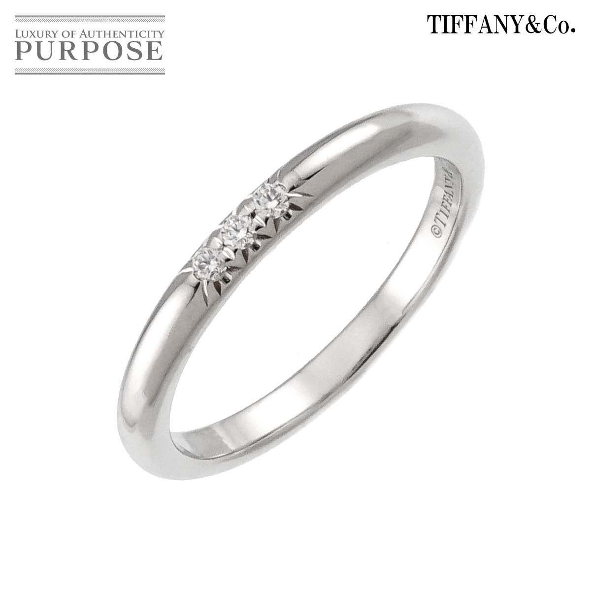 ティファニー TIFFANY&Co. フォーエバー 8号 リング ダイヤ 幅2mm Pt