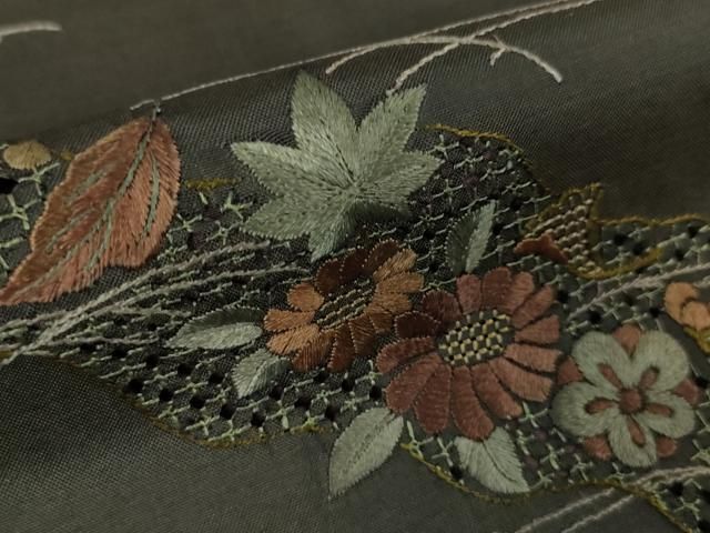 平和屋着物○極上 中国三大刺繍 スワトウ刺繍 汕頭刺繍 相良刺繍 本場