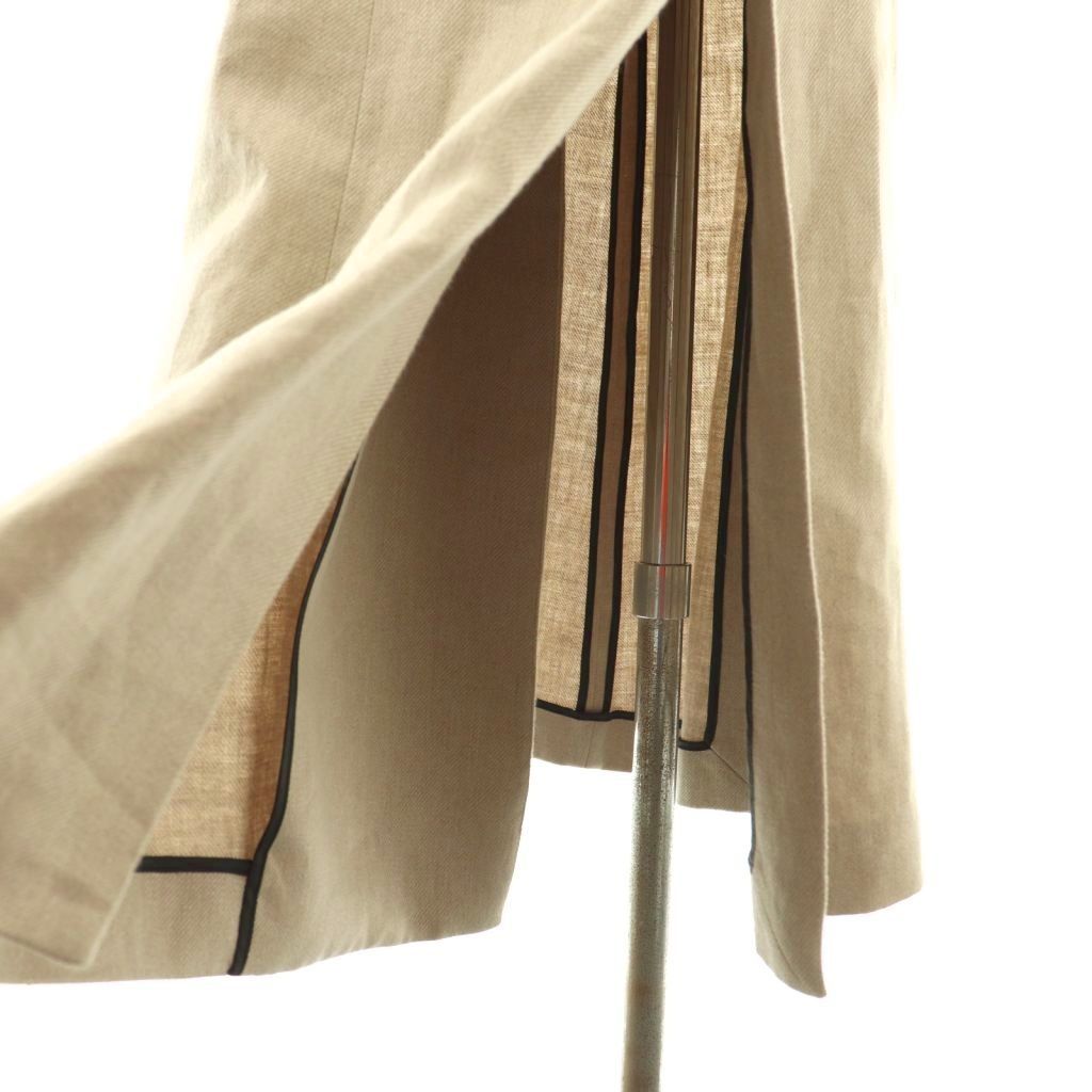 ebure エブール　サフィランリネン ベルテッドロング　ジレ ベスト ebure エブール サフィランリネン ベルテッドロング ジレ ベスト