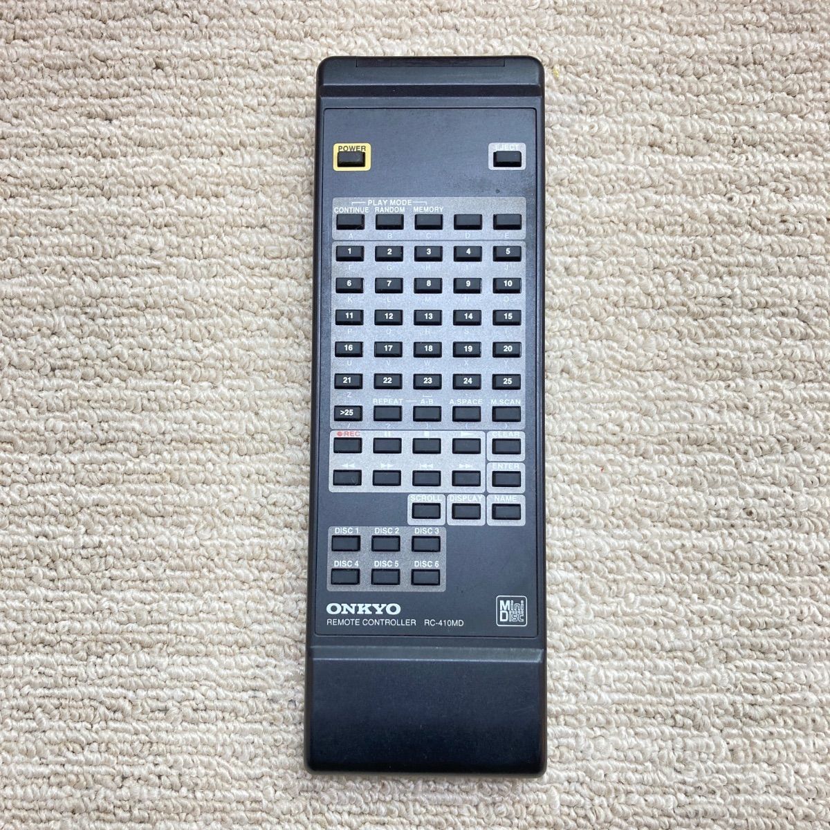 ONKYO オンキヨー オーディオリモコン RC-410MD - メルカリ