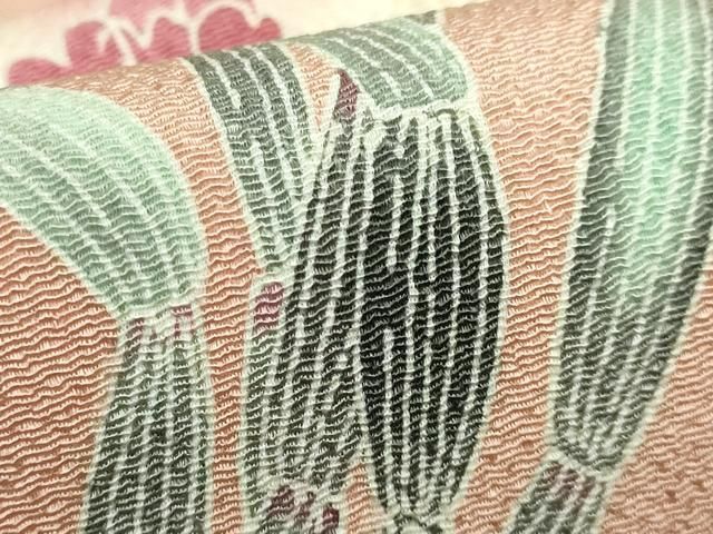 平和屋着物○極上 人間国宝・羽田登喜男 九寸名古屋帯 枝花文 ときがら