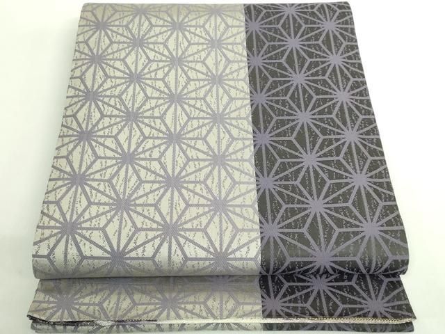 平和屋1□極上 両方向 全通柄袋帯 唐織 葡萄蔦の葉文