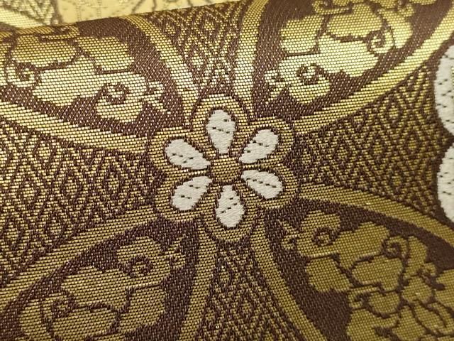 平和屋着物○極上 西陣織 陰山織物謹製 箔屋清兵衛 六通柄袋帯 唐織