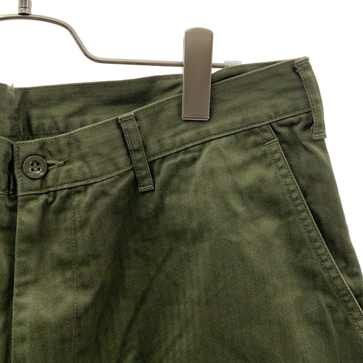 Graphpaper / グラフペーパー | 2023SS | Suvin Herringbone Cargo Pants スビン ヘリンボーン カーゴパンツ | 2 | カーキ | メンズ Graphpaper / グラフペーパー | 2023SS | Suvin Herringbone Cargo