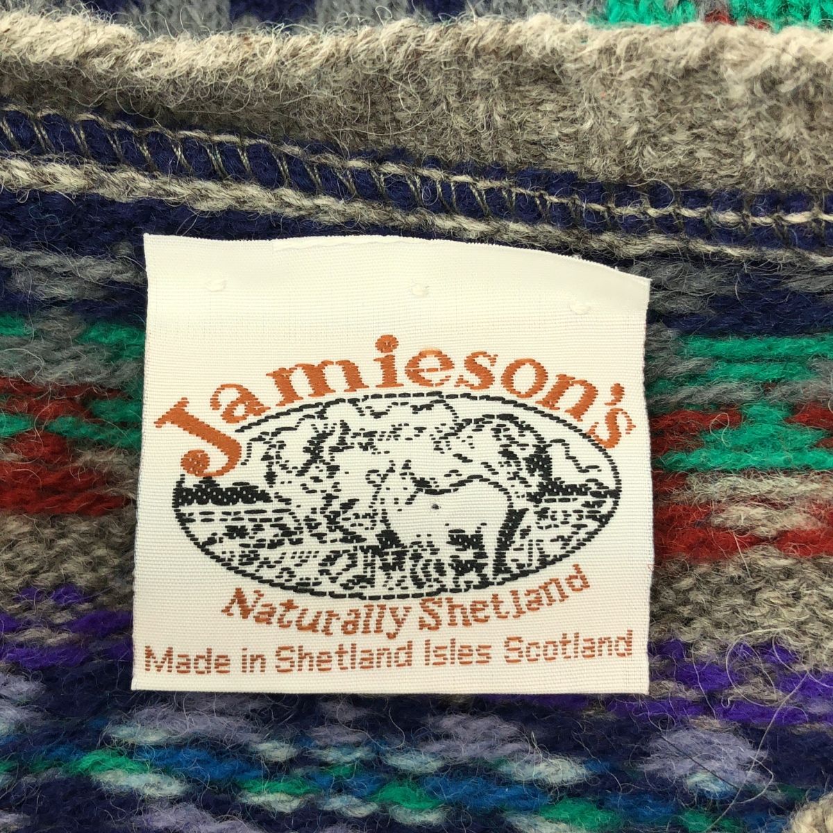 Jamieson's / ジャミーソンズ | フェアアイル柄 クルーネック ニット