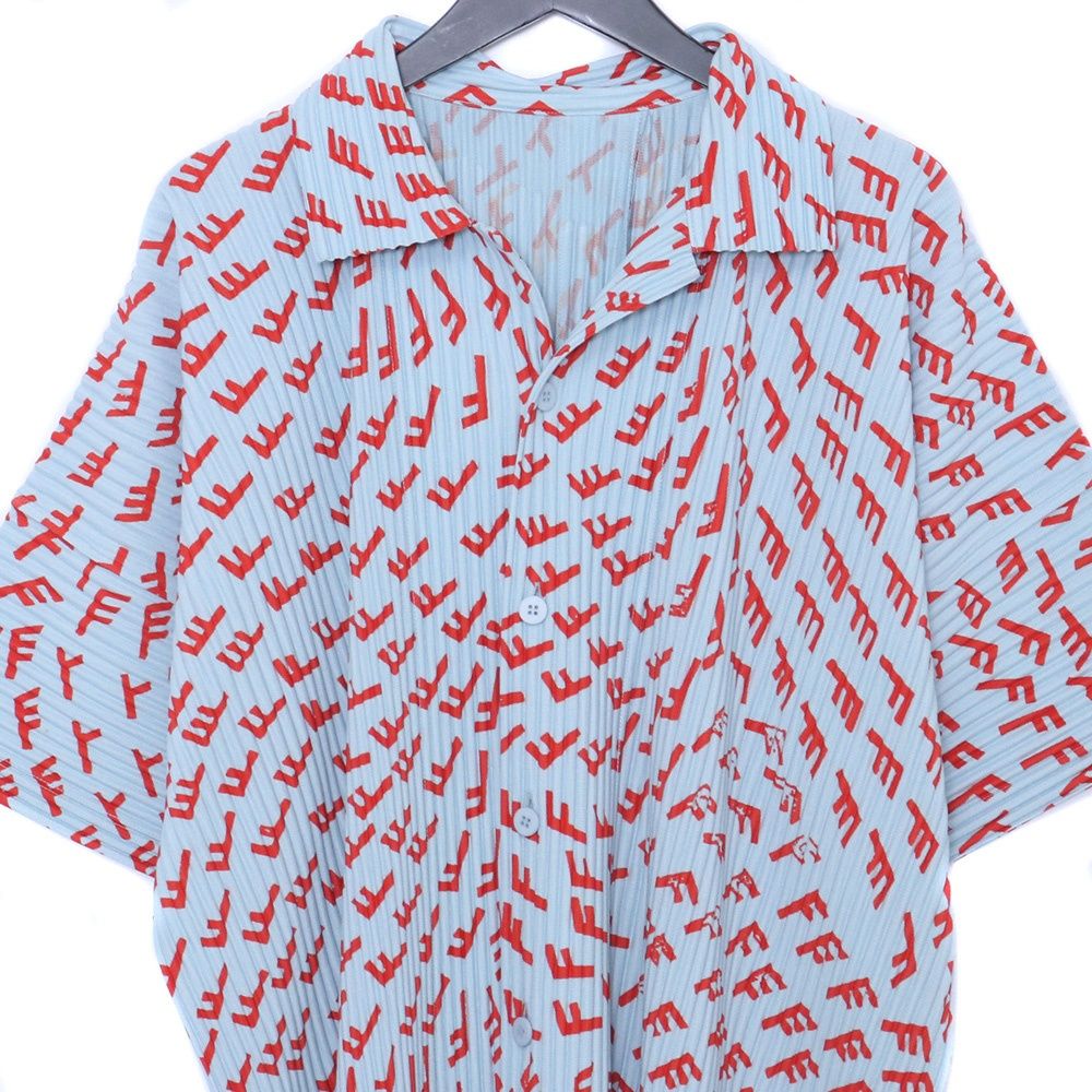 HOMME PLISSE ISSEY MIYAKE WIND SPEED プリーツシャツ サイズ2 ブルー