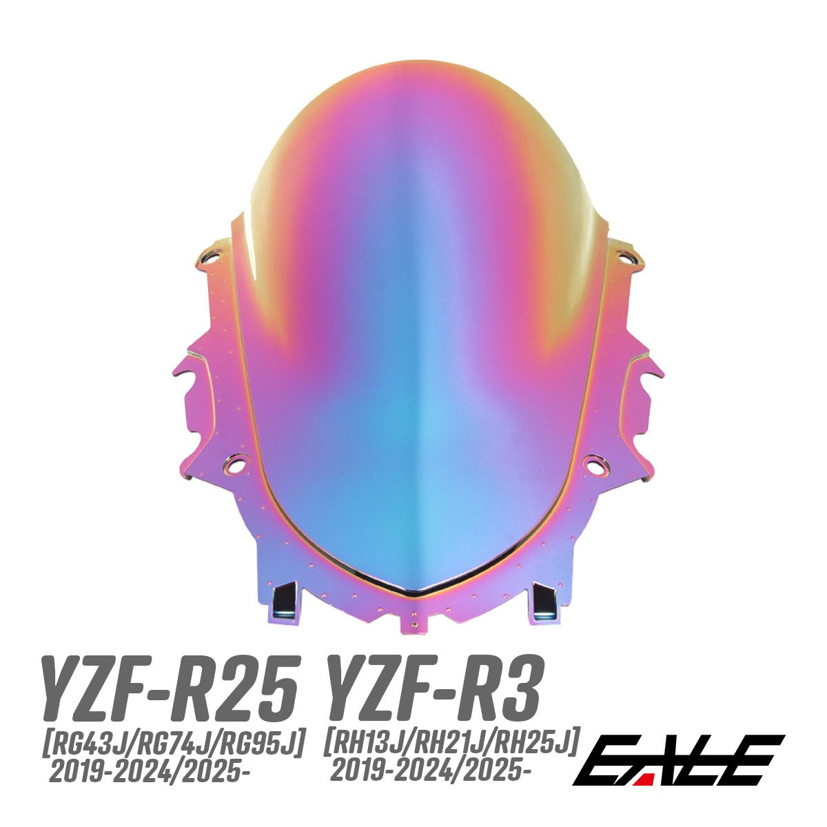 YZF-R25 YZF-R3 2019-2025年式 バイク スクリーン ダブルバブル