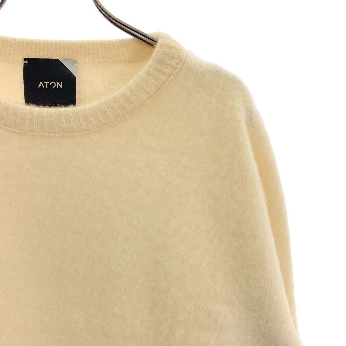 ATON / エイトン | FUR CASHMERE 7GG CREW NECK PULLOVER ファー