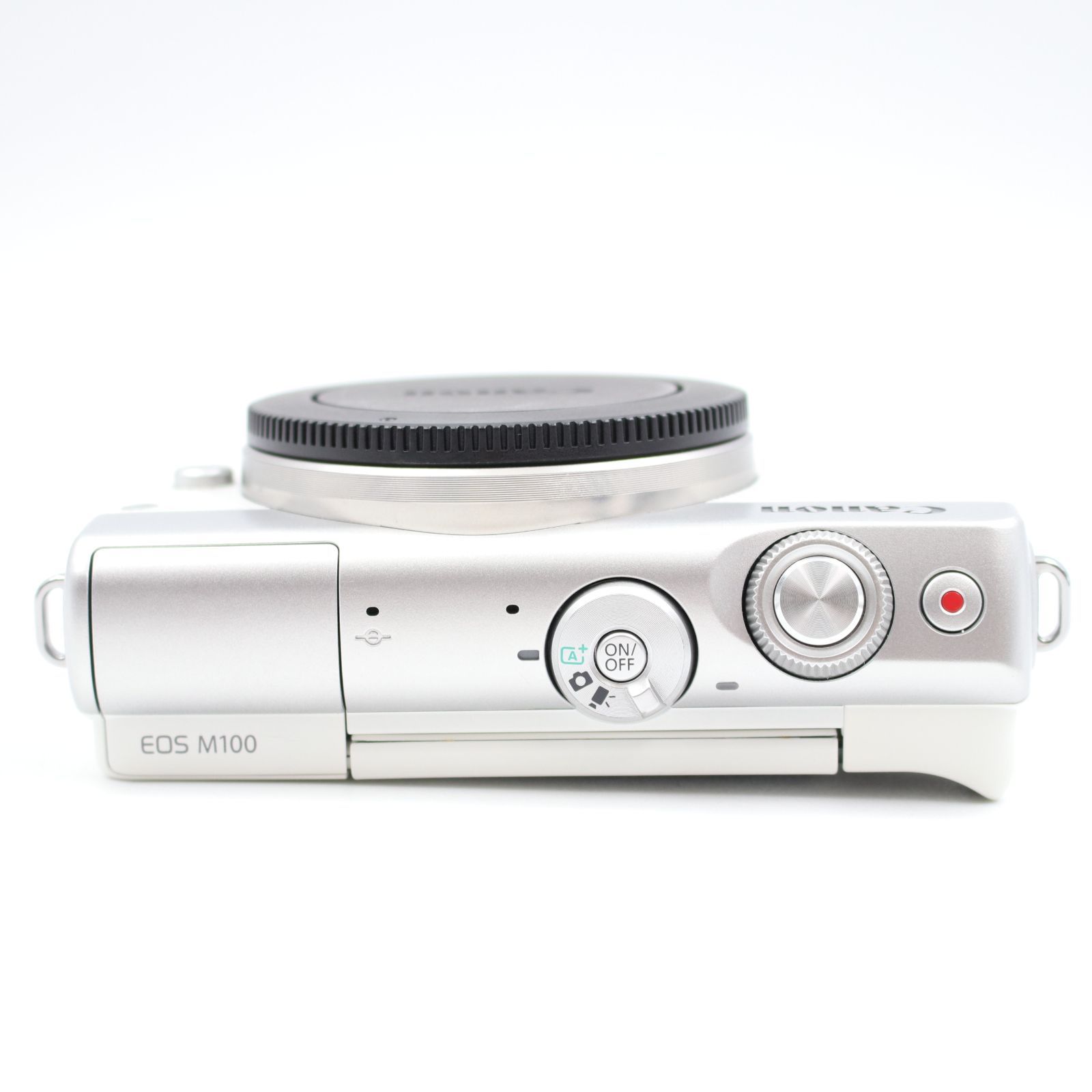 □新品同様□ CANON EOS M100 ボディ ホワイト ミラーレス一眼カメラ