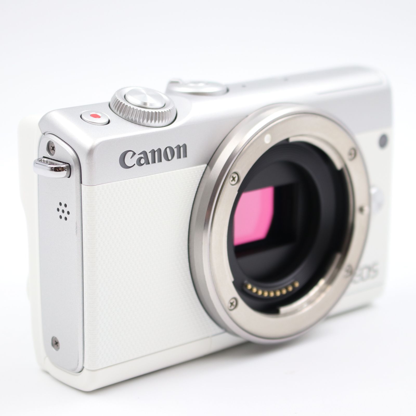□新品同様□ CANON EOS M100 ボディ ホワイト ミラーレス一眼カメラ