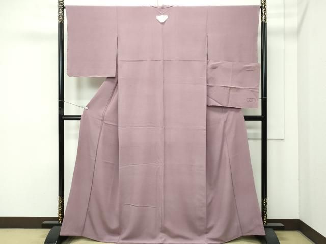 平和屋着物●極上　色無地　胡桃染色　寿光織　反端付き　逸品　未使用　CZAA4565s6 平和屋着物○極上 色無地 胡桃染色 寿光織 反端付き 逸品 未使用